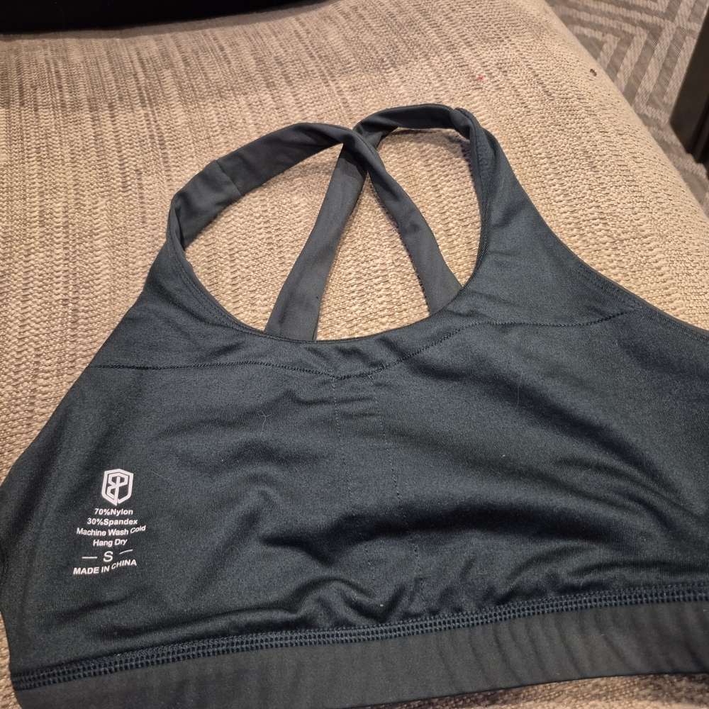 Born Primitive Helix Forest Green Cross-Back Sports Bra - Picture 8 of 8